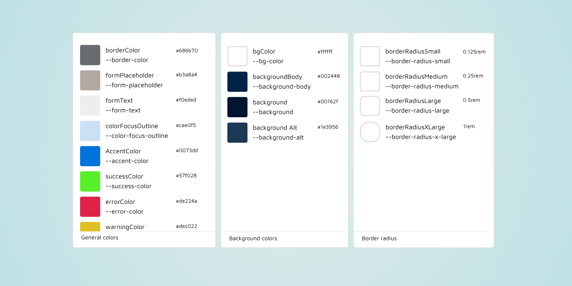 design tokens